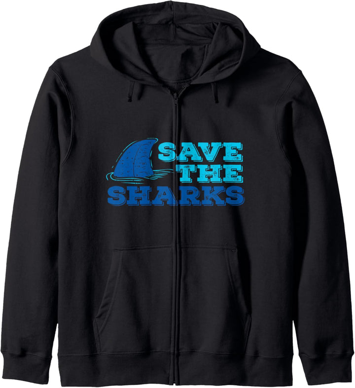 Save The Sharks - Shark Awareness - Ocean Lover Kapuzenjacke