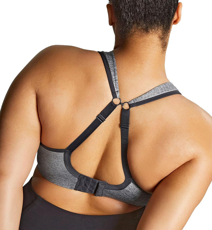 Sculptresse Damen Sport Bügel BH, Undurchsichtige 100E Charcoal Marl, 100E Charcoal Marl