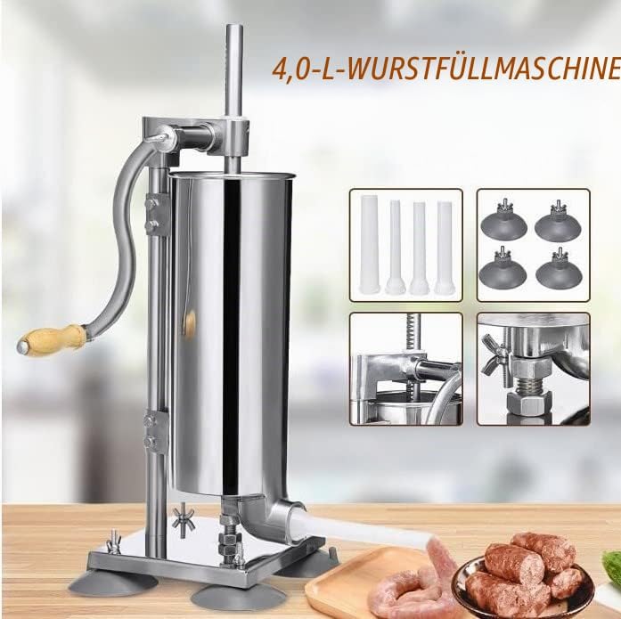 Wurstfüller,Fleischwolf Wurstspritze Wurstpresse Manuelle Wurstmaschine Wurstfüllmaschine, Wurstspri