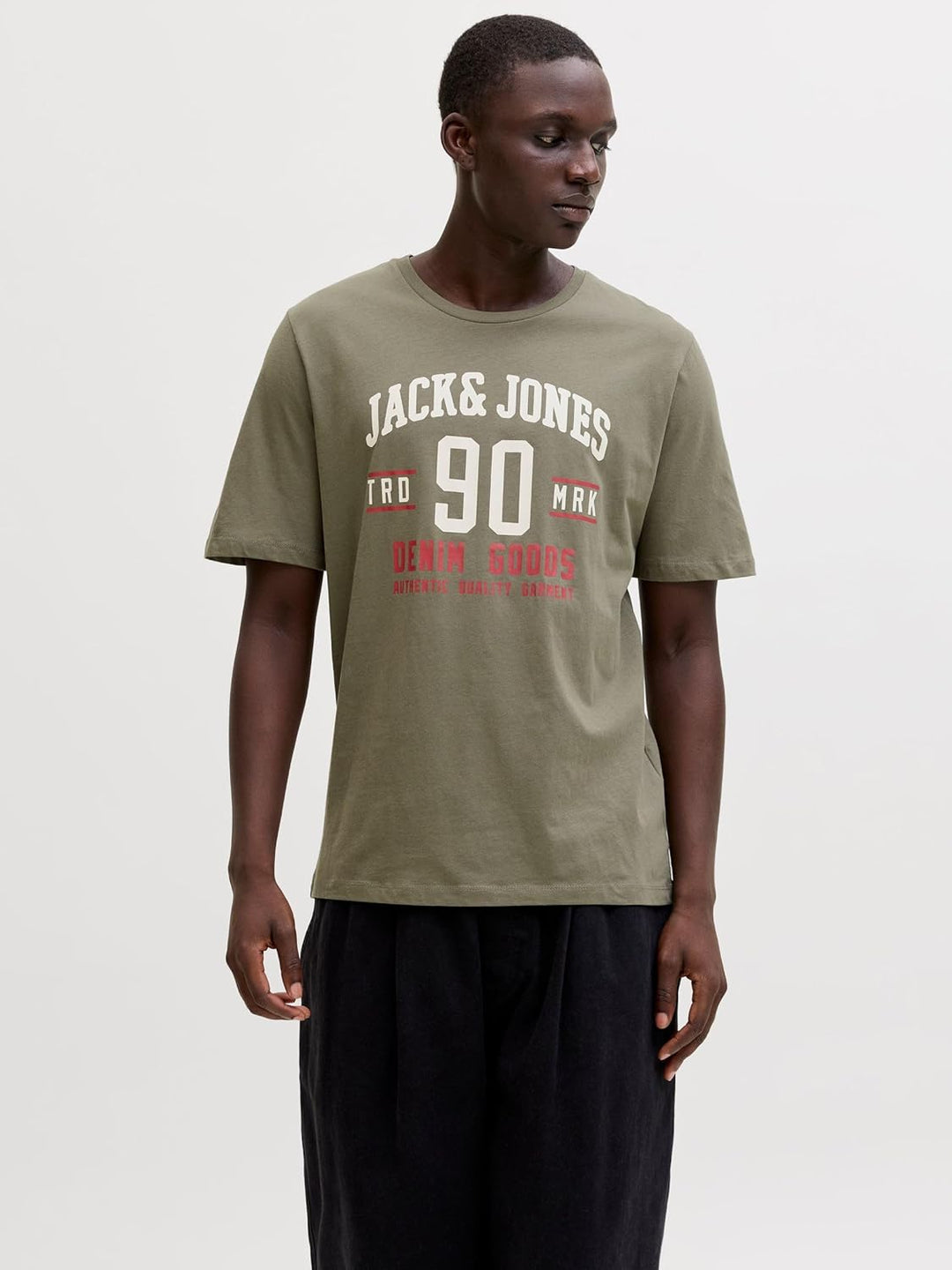 JACK & JONES Herren T-Shirt (3er Pack) XS Dusty Olive, XS Dusty Olive