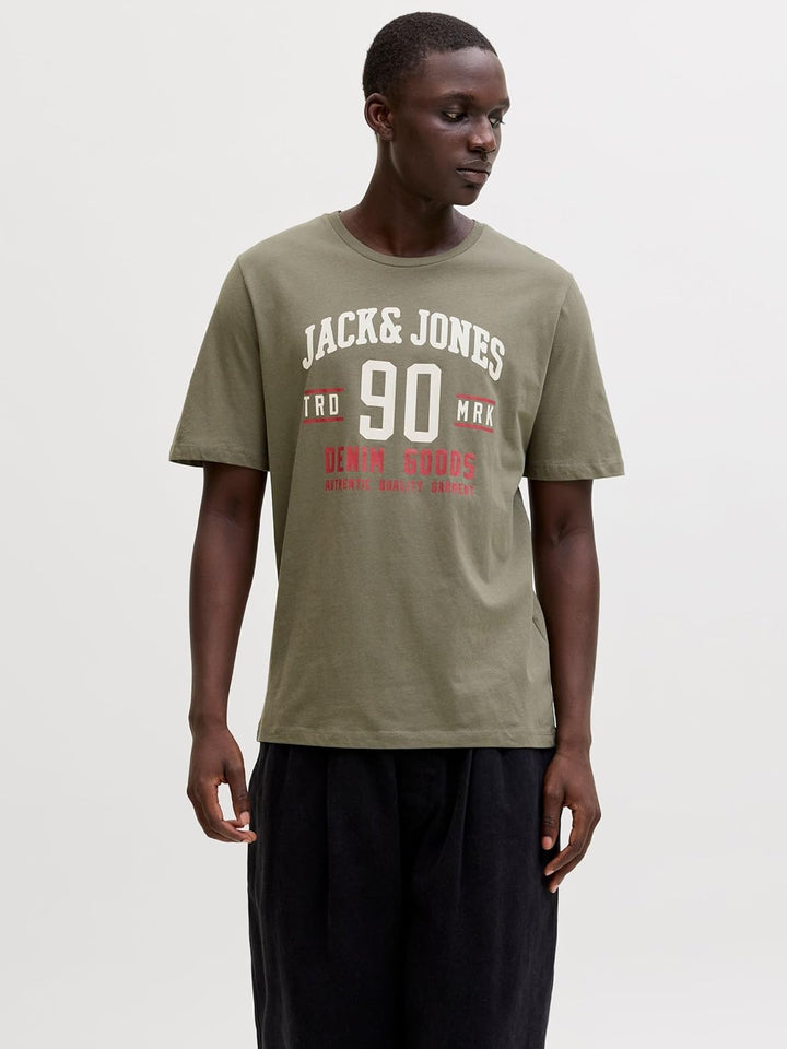 JACK & JONES Herren T-Shirt (3er Pack) XS Dusty Olive, XS Dusty Olive