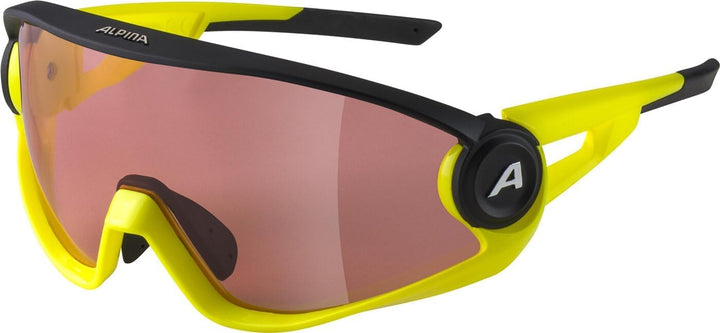 ALPINA 5W1NG Q - Verspiegelte, Kontrastverstärkende & Beschlagfreie Sport- & Fahrradbrille Mit 100%