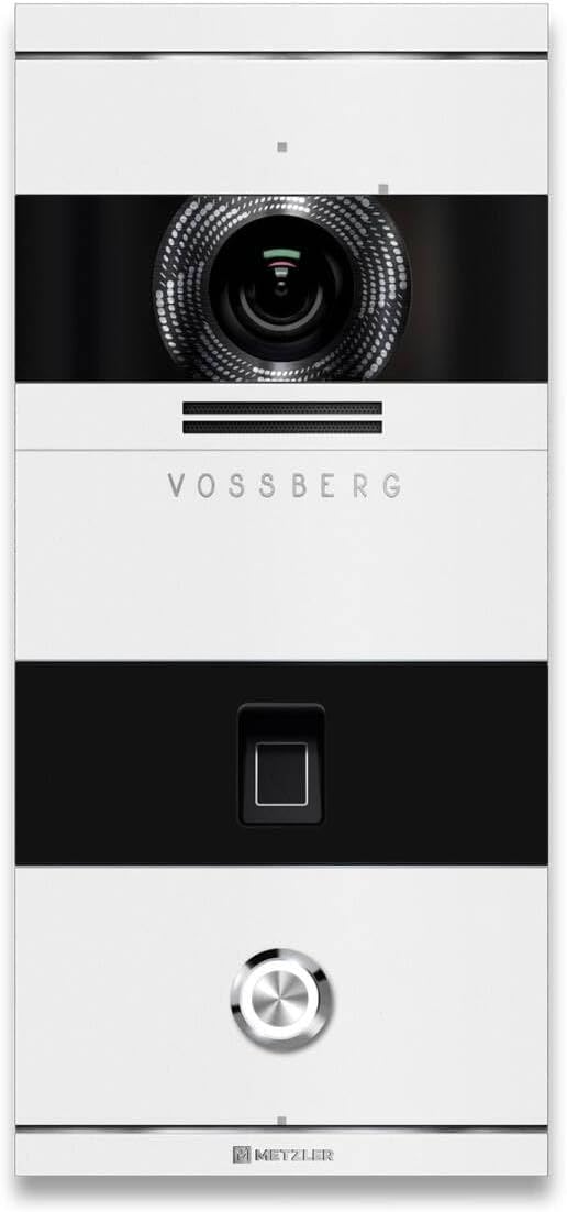 Metzler VDM10 2.0 Video Sprechanlage mit türöffner und Fingerprint, Anschluss 2-Draht IP, Türsprecha