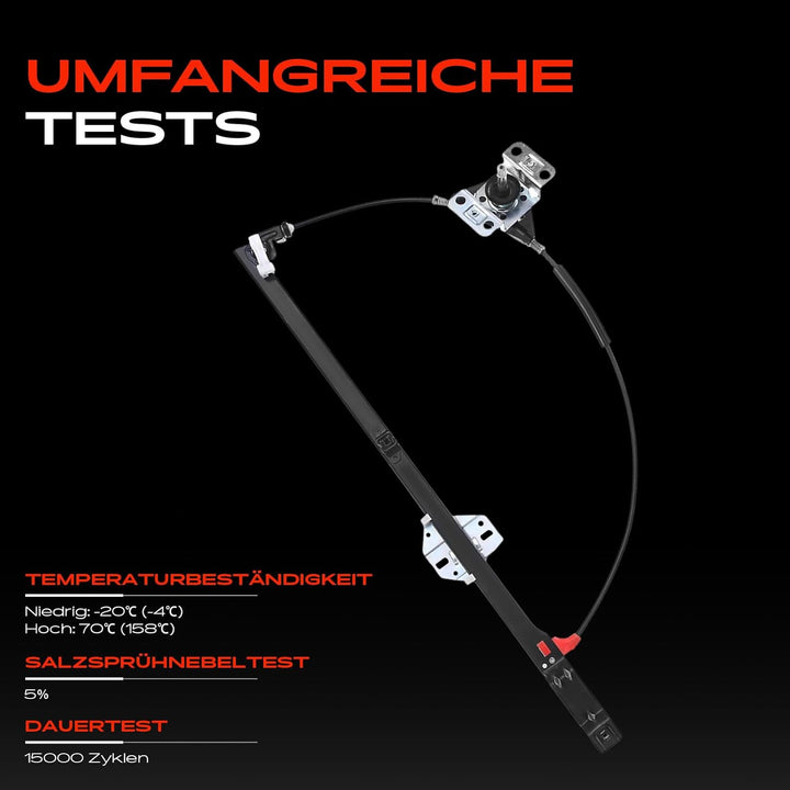 Frankberg Manuell Fensterheber Vorne Links Kompatibel mit Transporter IV 70XB 70XC 7DB 7DW 70XA 70XD