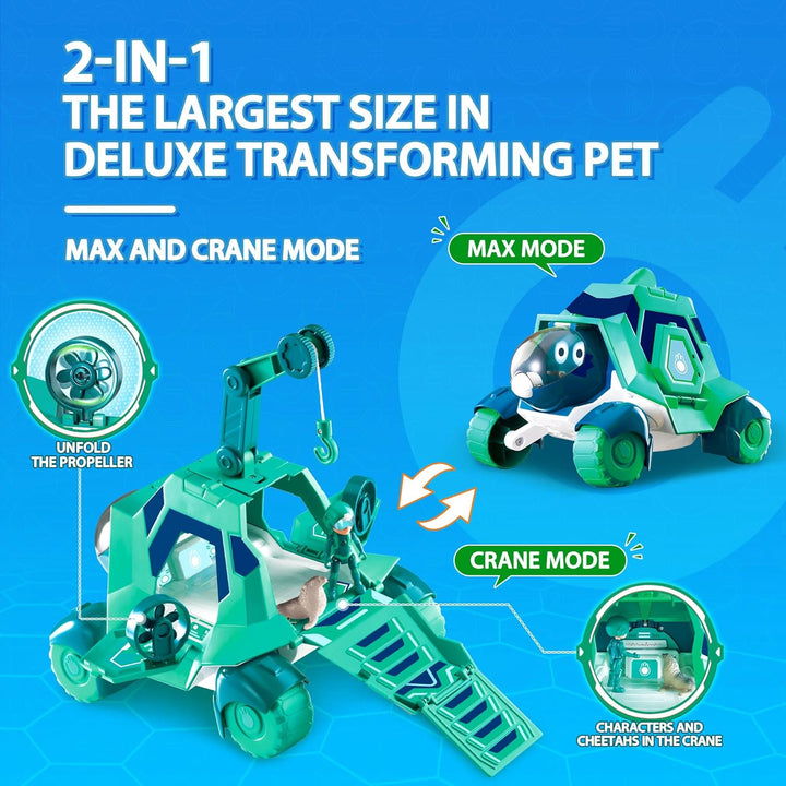 PETRONIX DEFENDERS 2-in-1 Transformer Max Mode Transforming Shell-E Play Figur, Transformer Spielzeu