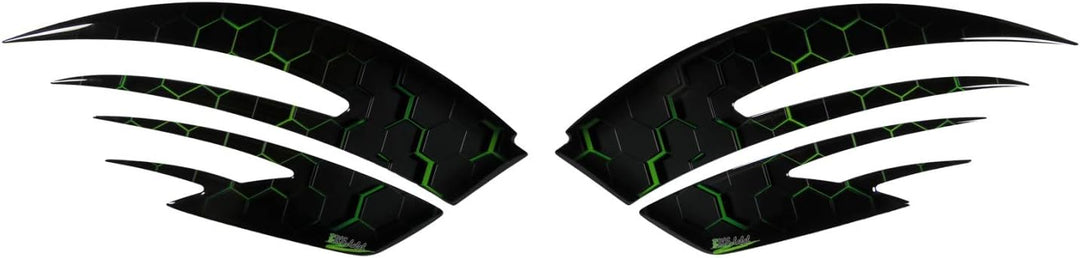 Tankpad Seitentank Motorrad Aufkleber Grün kompatibel für Honda 800741