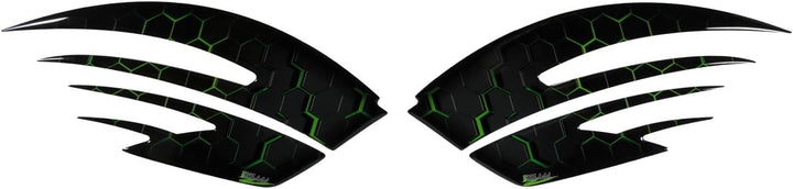 Tankpad Seitentank Motorrad Aufkleber Grün kompatibel für Honda 800741