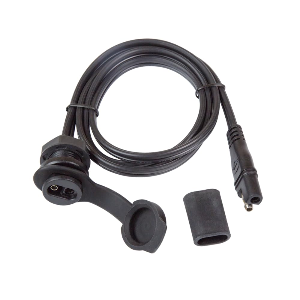 TecMate OptiMATE CABLE O-40, Witterungsbeständige SAE-Buchse, Armatureneinbau
