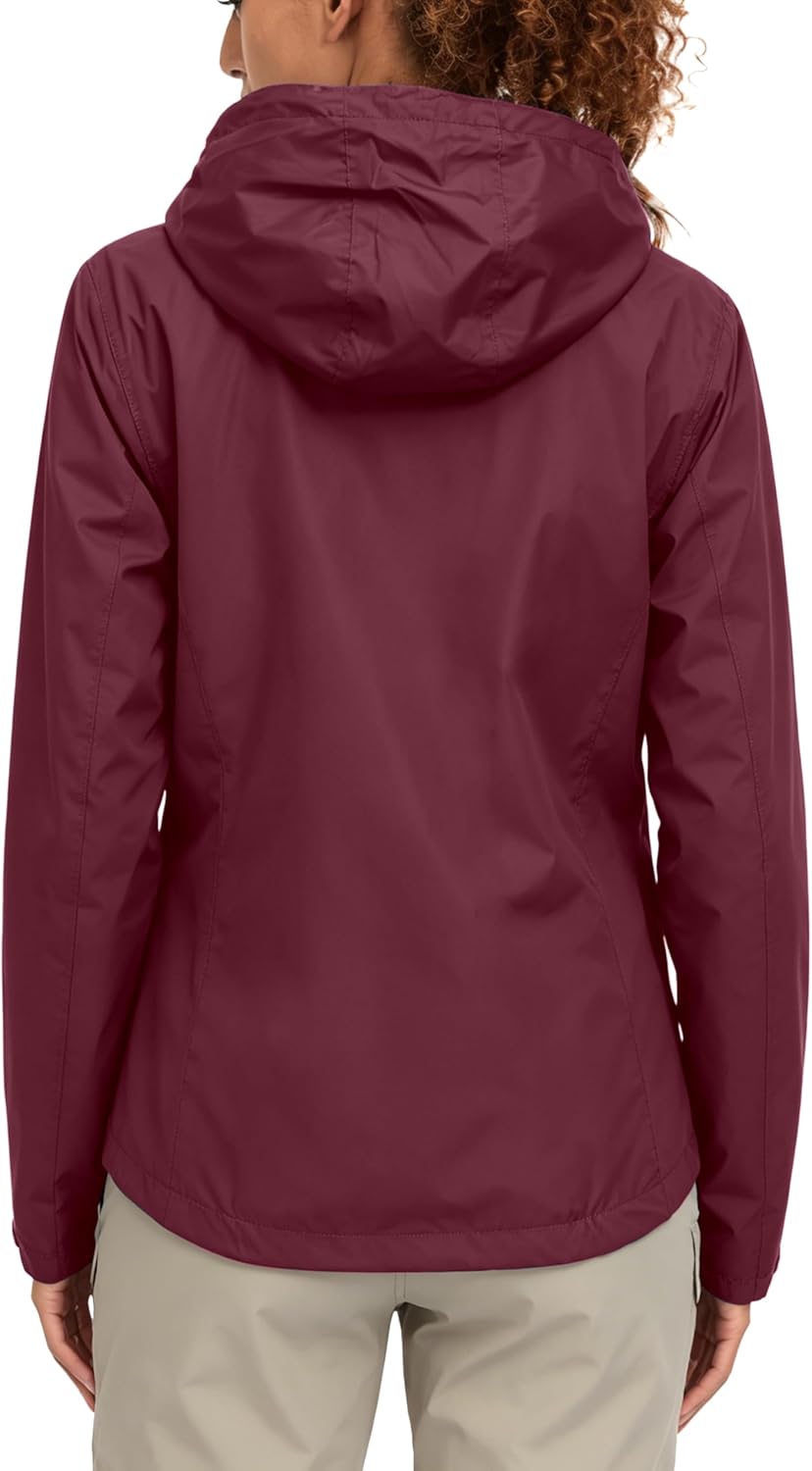 Little Donkey Andy Damen wasserdichte Regenjacke Leichte atmungsaktivem Regenjacke für Outdoor-Windb