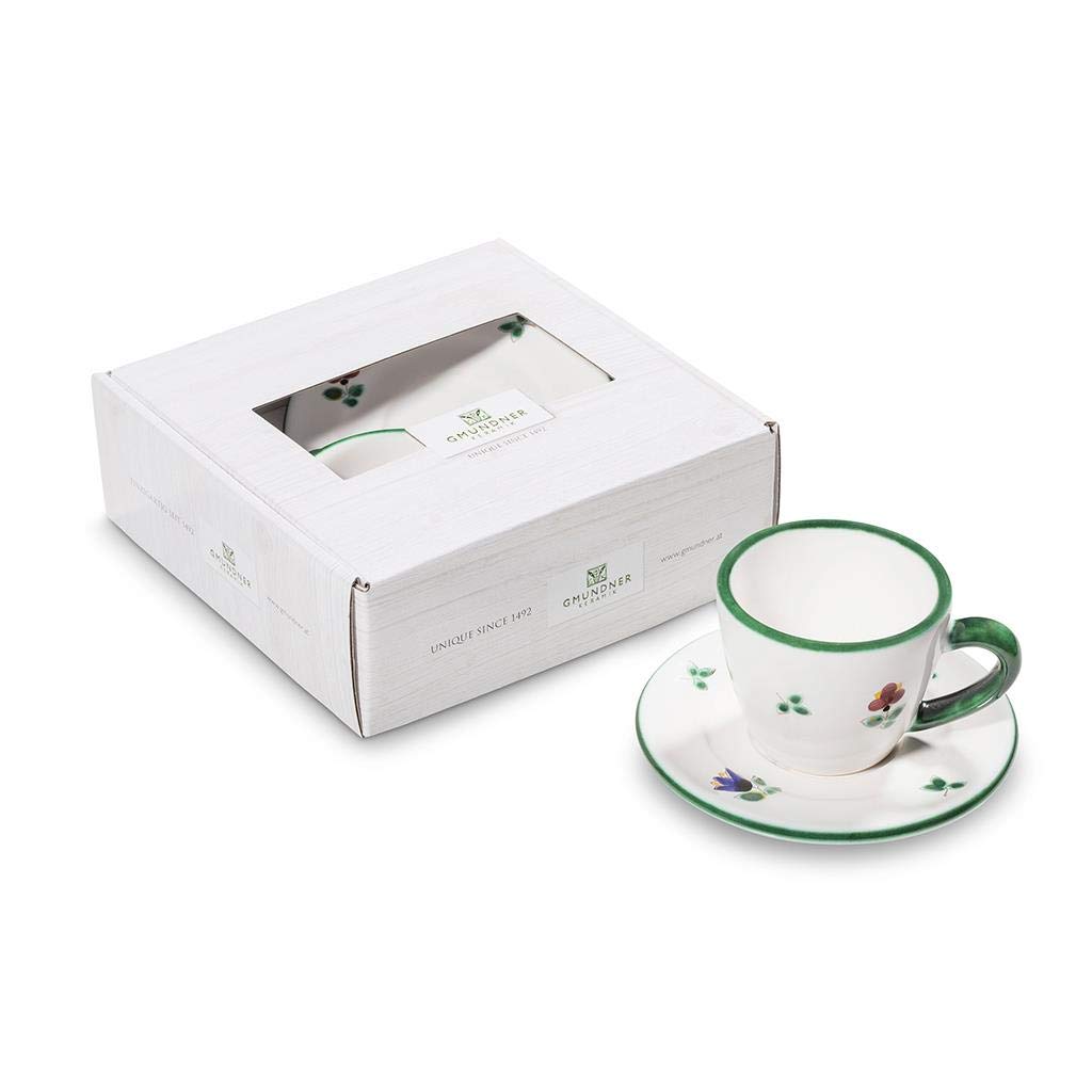 GMUNDNER KERAMIK Espresso for you Gourmet Geschirrset Streublume Geschirr, handgemacht in Österreich
