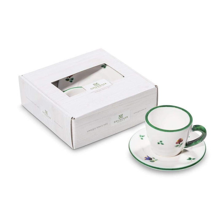 GMUNDNER KERAMIK Espresso for you Gourmet Geschirrset Streublume Geschirr, handgemacht in Österreich