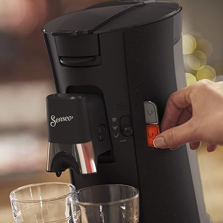 Philips Senseo Select ECO-Kaffeepadmaschine Bundle mit 66 Kaffeepads,3 Kaffeespezialitäten, Memo-Fun
