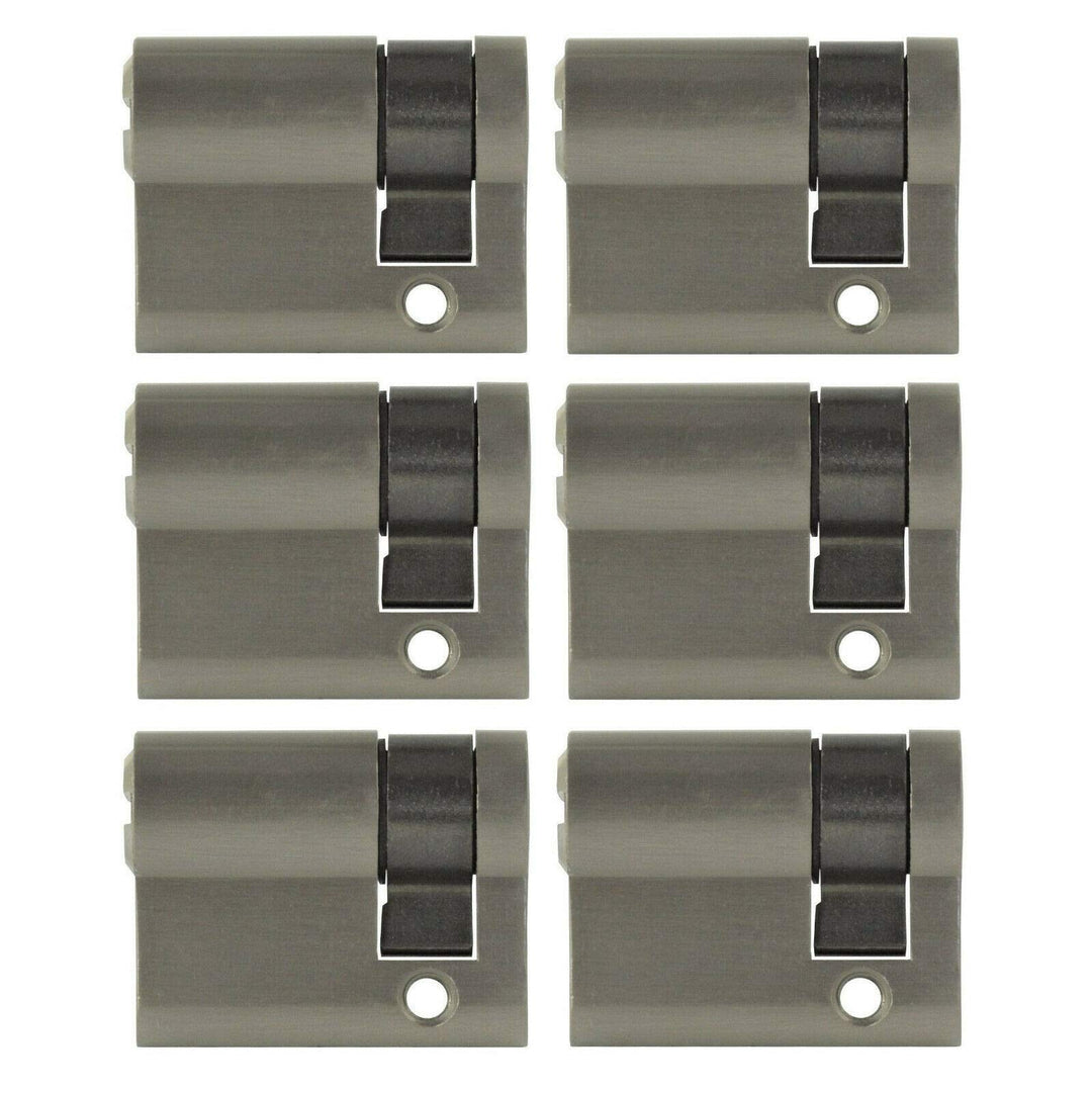 6x Halbzylinder 40 mm 30/10 gleichschliessend inkl. 30