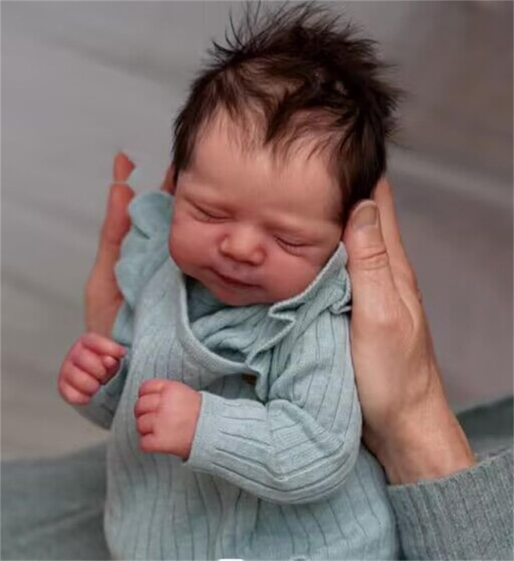 Zero pam Reborn Baby Vollsilikon Lebensecht-45CM/18 In Waschbare Reborn Baby Mädchen Baby Puppe Echt
