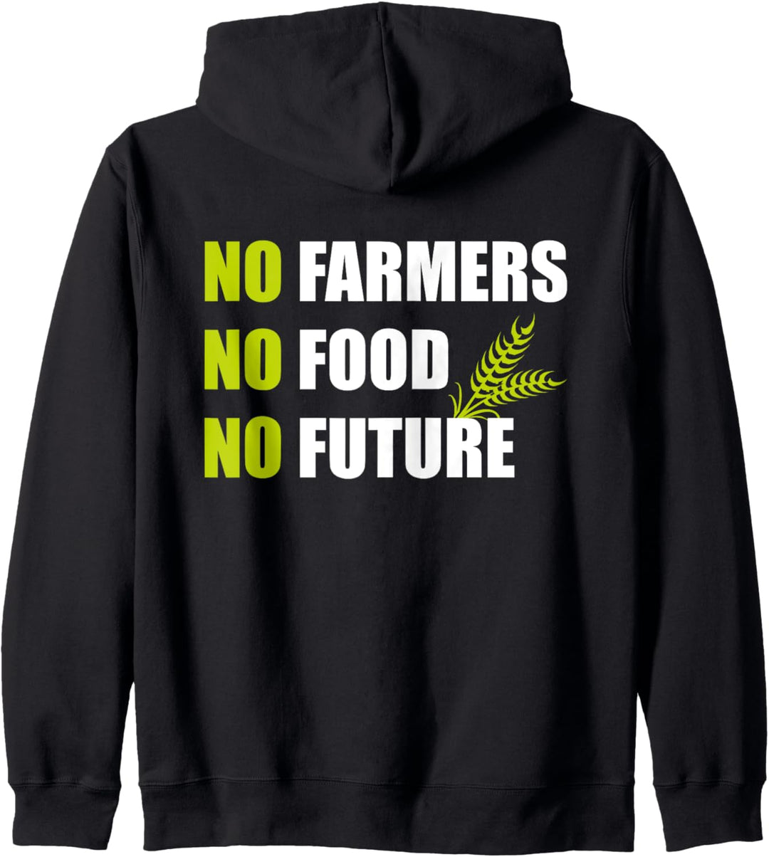 No Farmers No Food No Future Trecker Demo Demonstration Kapuzenjacke