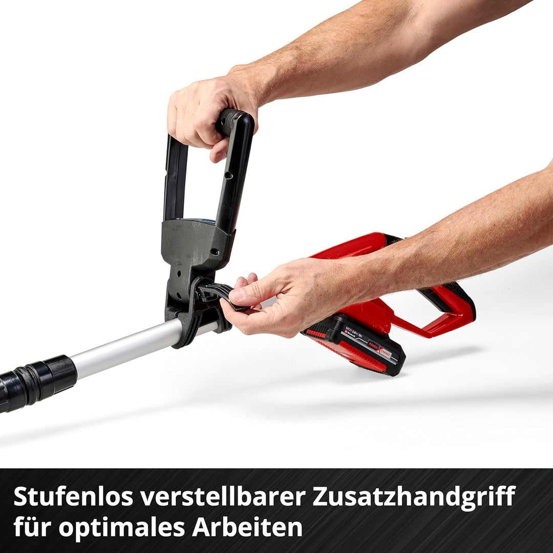 Einhell Akku-Fugenreiniger GE-CC 18 Li Kit Power X-Change (stufenloser Teleskop-Führungsholm, wechse