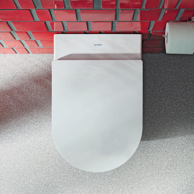 Duravit WC-Sitz ME by Starck, Toilettendeckel mit Absenkautomatik, Klodeckel aus Urea-Duroplast, mit