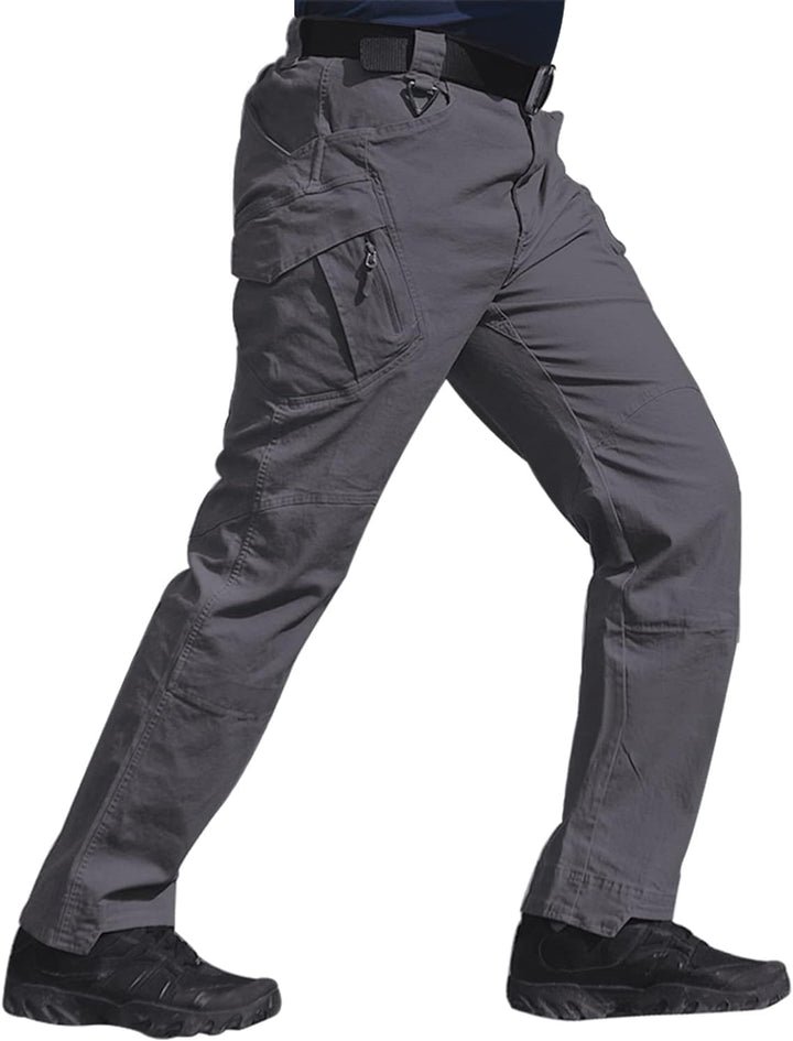 FEDTOSING Cargohose Herren Vintage Militär Tactical Hosen mit Stretch Arbeitshose Outdoor Viele Tasc
