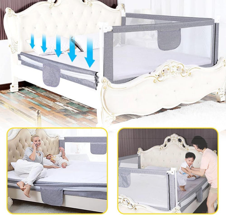 HUOLE Rausfallschutz Bett boxspringbett,Bettgitter Rausfallschutz für Kinder,Bettschutzgitter Bed Ra