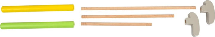 small foot Minigolf-Set "Active" aus Holz, FSC 100%-zertifiziert, 10 Hindernisse, Gartenspiel ab 5 J
