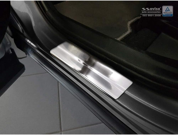 Avisa INOX Door sill Protectors Compatible with Toyota C-HR 2016-2019 & Facelift 2019- & RAV4 IV FL