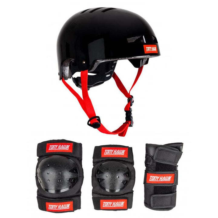 Tony Hawk Protective Set: Helmet & Padset BK L-XL, L-XL