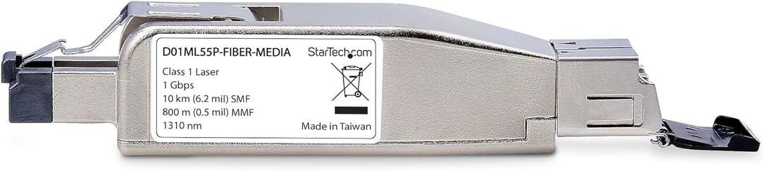 StarTech Gigabit Glasfaser auf RJ45 Konverter, PoE (D01ML55P-FIBER-MEDIA) | LWL Kupfer Umsetzer, Don