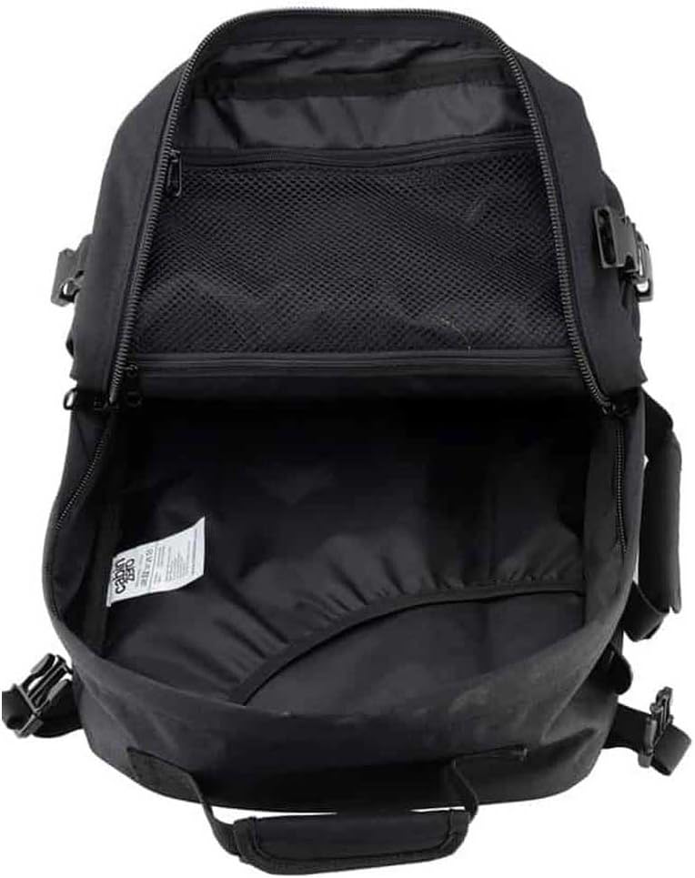 Cabinzero Unisex Classic Backpack 28 l Rucksack, Absolute Black, 29,5x39x20