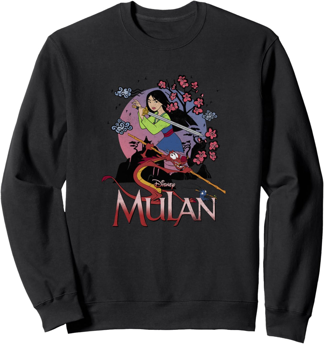 Disney Mulan And Mushu Collage Portrait Logo Sweatshirt