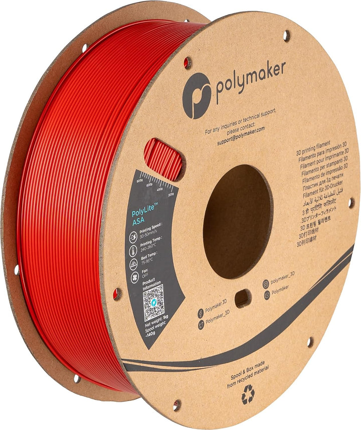 Polymaker PolyLite ASA Rot - 1.75mm - 1kg