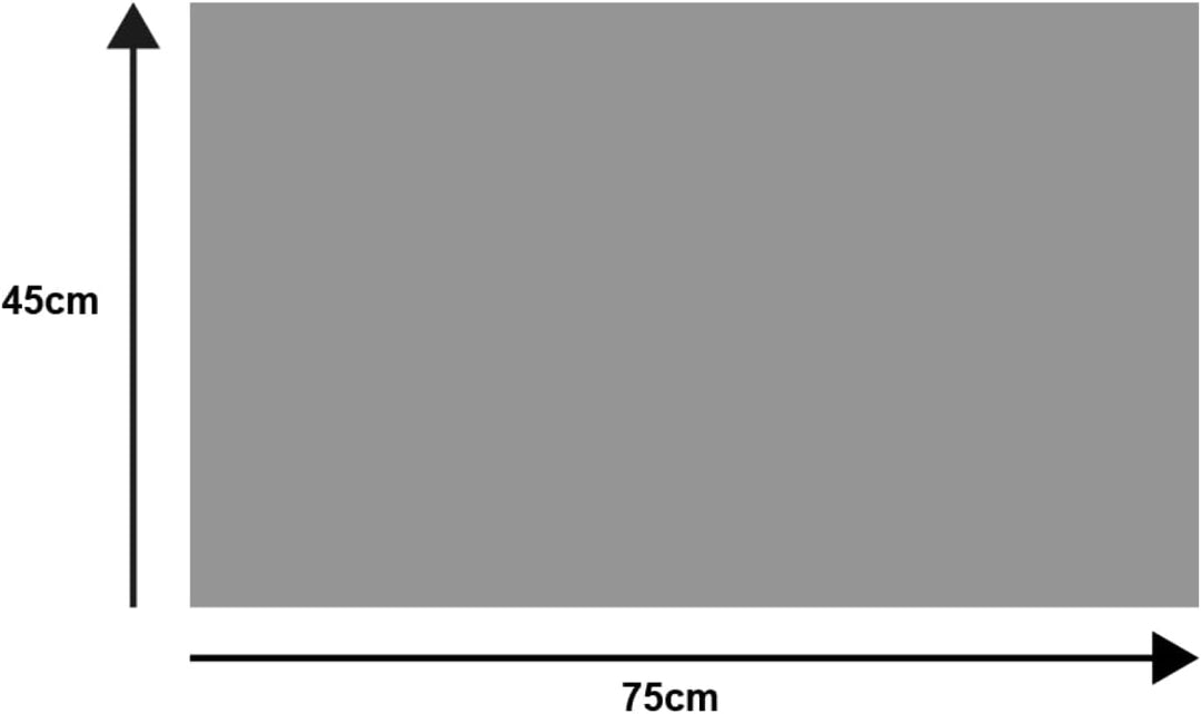DUNE Stripes dark grey 45x75 cm, innen und aussen, waschbar 45x75cm, 45x75cm