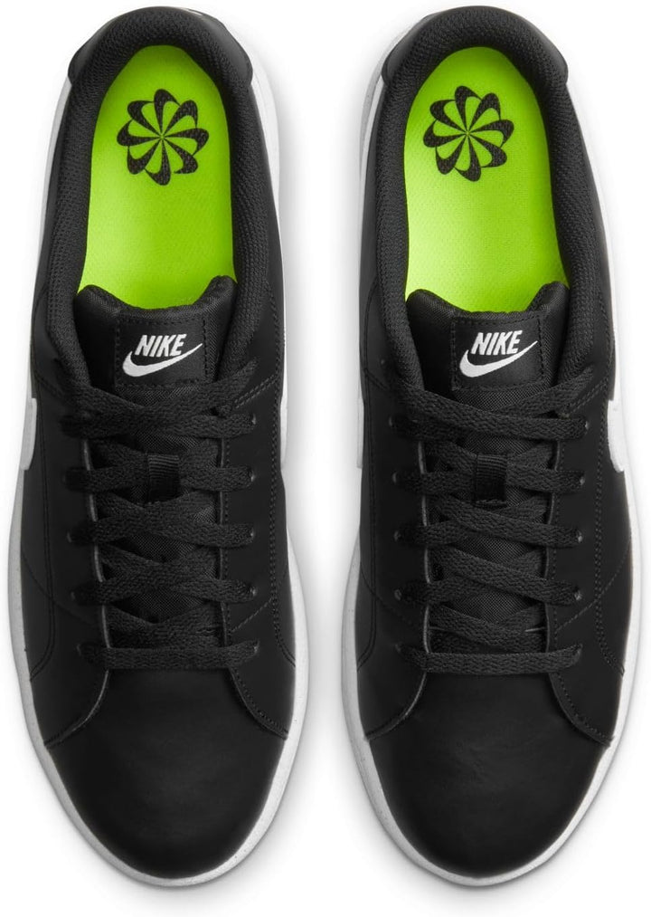 Nike Herren Court Royale Sneakers 44.5 EU Schwarz Black White 010, 44.5 EU Schwarz Black White 010