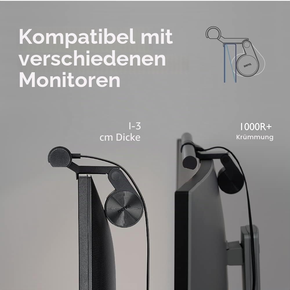 BenQ ScreenBar LED Monitor Lampe Schreibtischlampe bildschirmlampe mit Auto-Dimmen und Farbton-Anpas