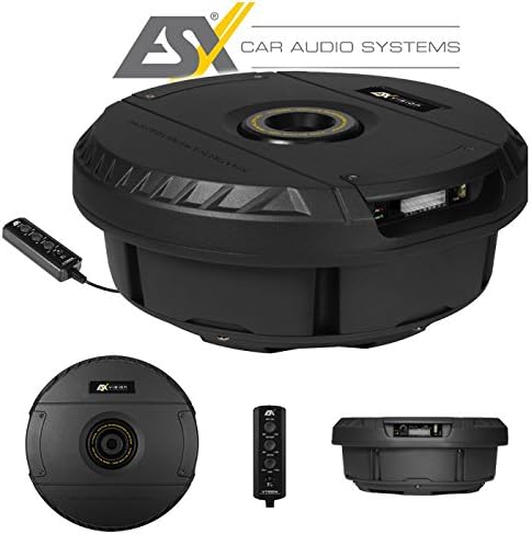 ESX V1100A - 28cm (11") AKTIV Bass für Reserverad-Mulde | Class-A/B Power mit 300 Watt und Kabel-Fer