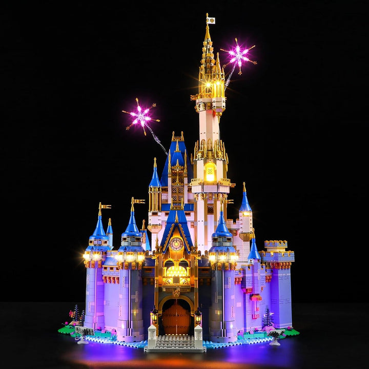 GEAMENT LED Licht-Set Kompatibel mit Lego 2023 Disney Schloss Castle 43222 (Modell-Set Nicht enthalt