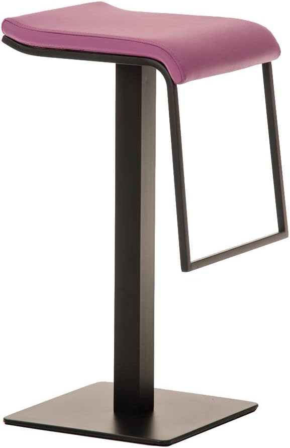 CLP Barhocker Lameng Kunstleder I Thekenhocker Mit Metallgestell Und Fussstütze I Sitzhöhe: 78 cm I