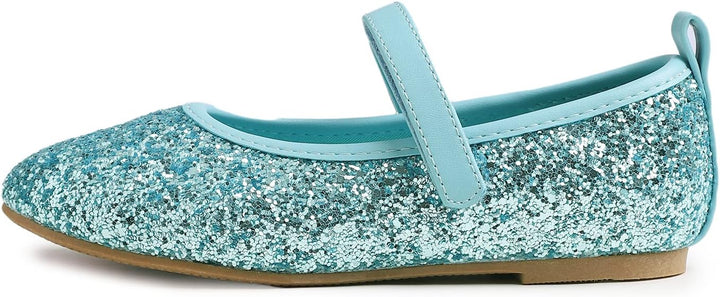 Feversole Girls Cute Dress, Mädchen süsses Kleid Mary Jane Schuhe weiche Party Urlaub Ballerinas 32