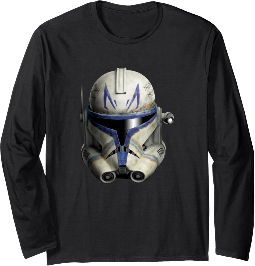 Star Wars: Clone Wars Clone Commander Rex Big Face Langarmshirt