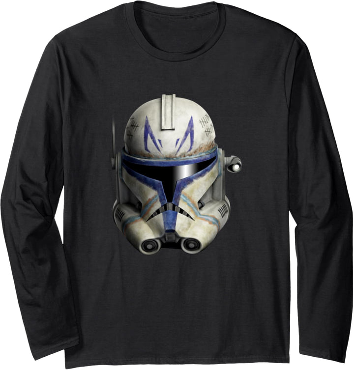 Star Wars: Clone Wars Clone Commander Rex Big Face Langarmshirt