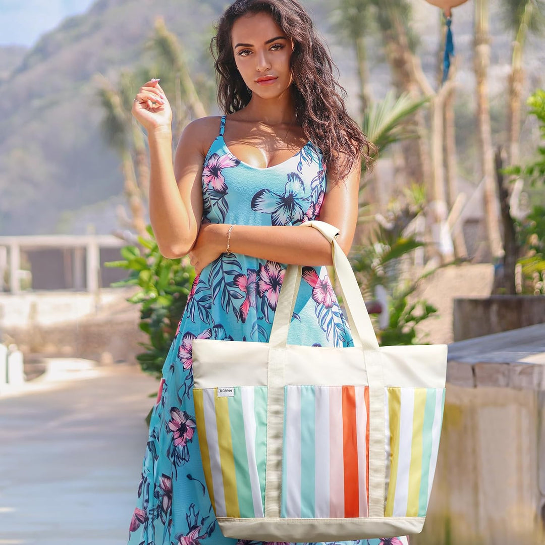 G4Free 35/50L Strandtasche Handtasche Damen Tote Tasche Shopper Grosse Umhängetasche für College Sch