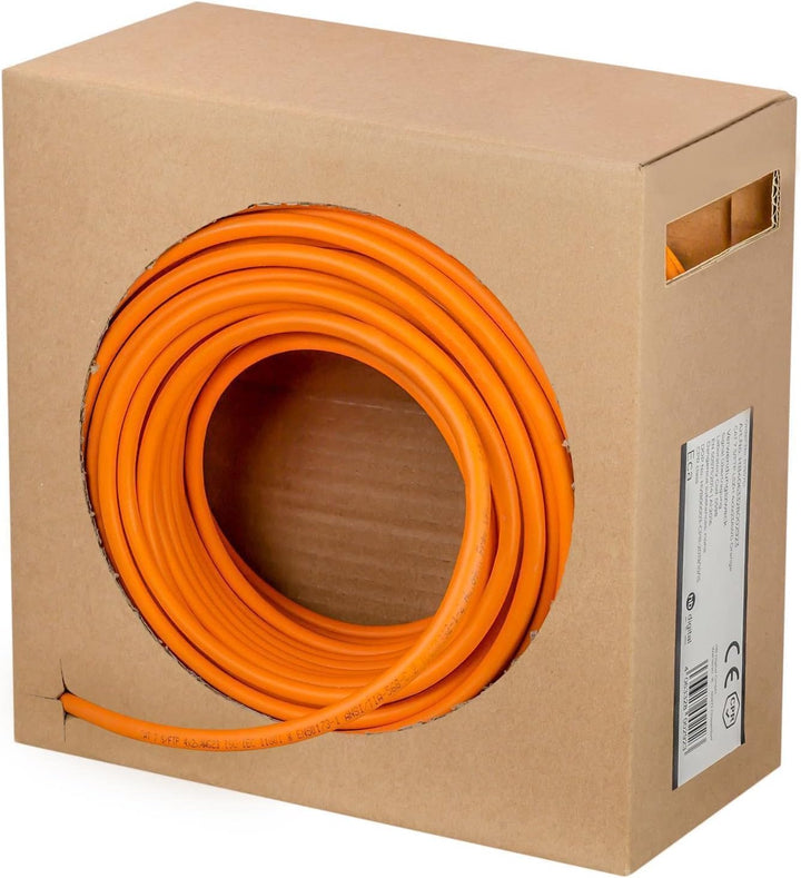 HB-DIGITAL 50m Basic Netzwerkkabel cat7 Brandschutzklasse: Eca LAN Verlegekabel Cabel Kupfergemisch