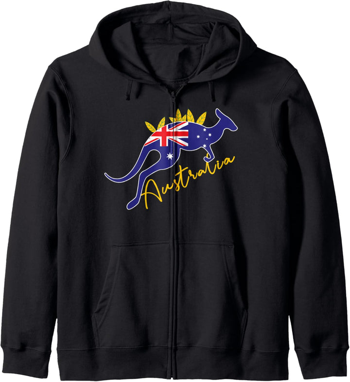 Australien Flagge Känguru Australian Pride Souvenir Home Kapuzenjacke