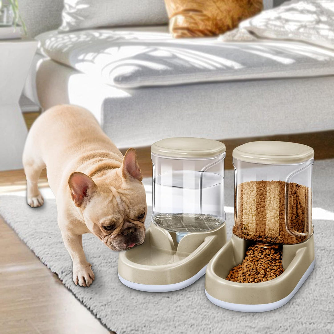Automatisches Futter- und Wasserspender für Hunde, Katzen, Futterspender und Wasserspender, 3,8 l, 2