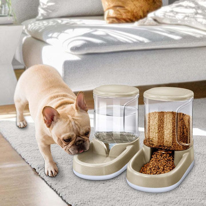 Automatisches Futter- und Wasserspender für Hunde, Katzen, Futterspender und Wasserspender, 3,8 l, 2