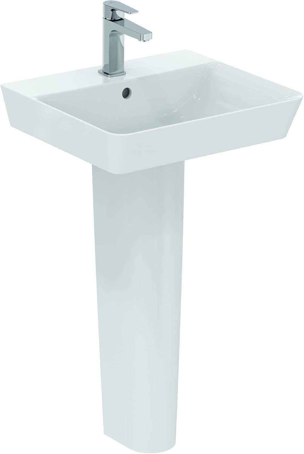 Ideal Standard BC553AA Cerafine D Waschtischarmatur Grande ohne Ablauf, Bad-Wasserhahn mit Auslauf,