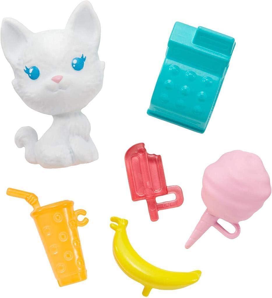 Barbie GHV76 - Chelsea-Spielset mit Puppe und Imbisswagen, ca. 15cm grosse Puppe, blond, mit Kätzche