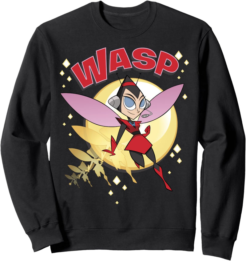 Marvel Avengers Wasp Retro Cartoon Portrait Sweatshirt