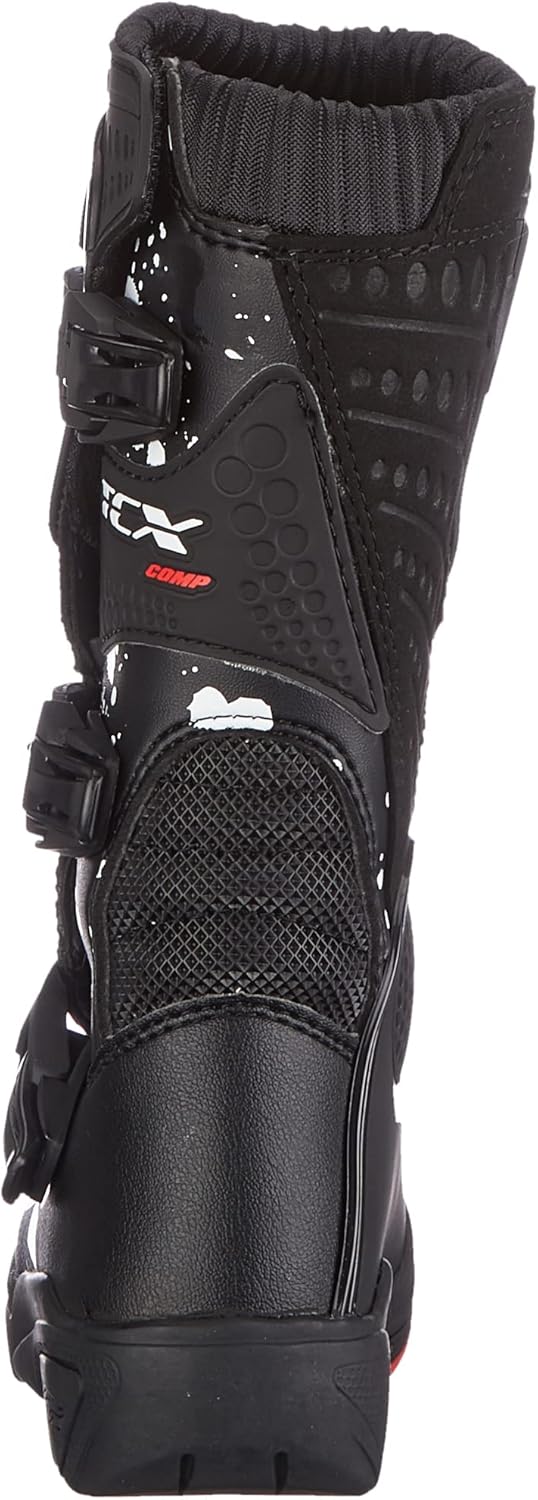 TCX Herren Motorcycle Boot 33 EU Scharwz Weiss, 33 EU Scharwz Weiss