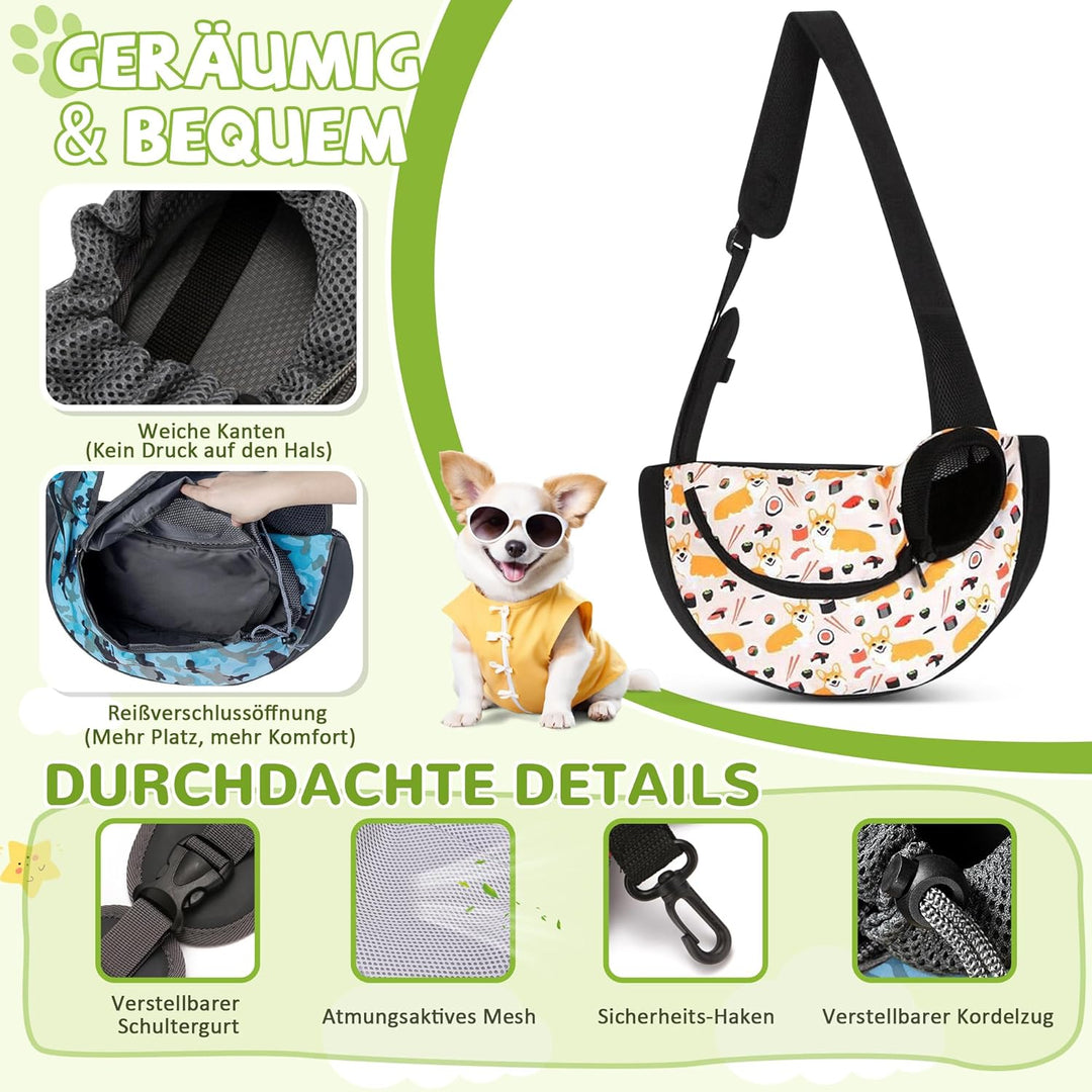 ALLSOPETS Katze Haustiertasche Tragbare Hunde Haustiere Tasche Reisen Haustier Schultertaschen Katze