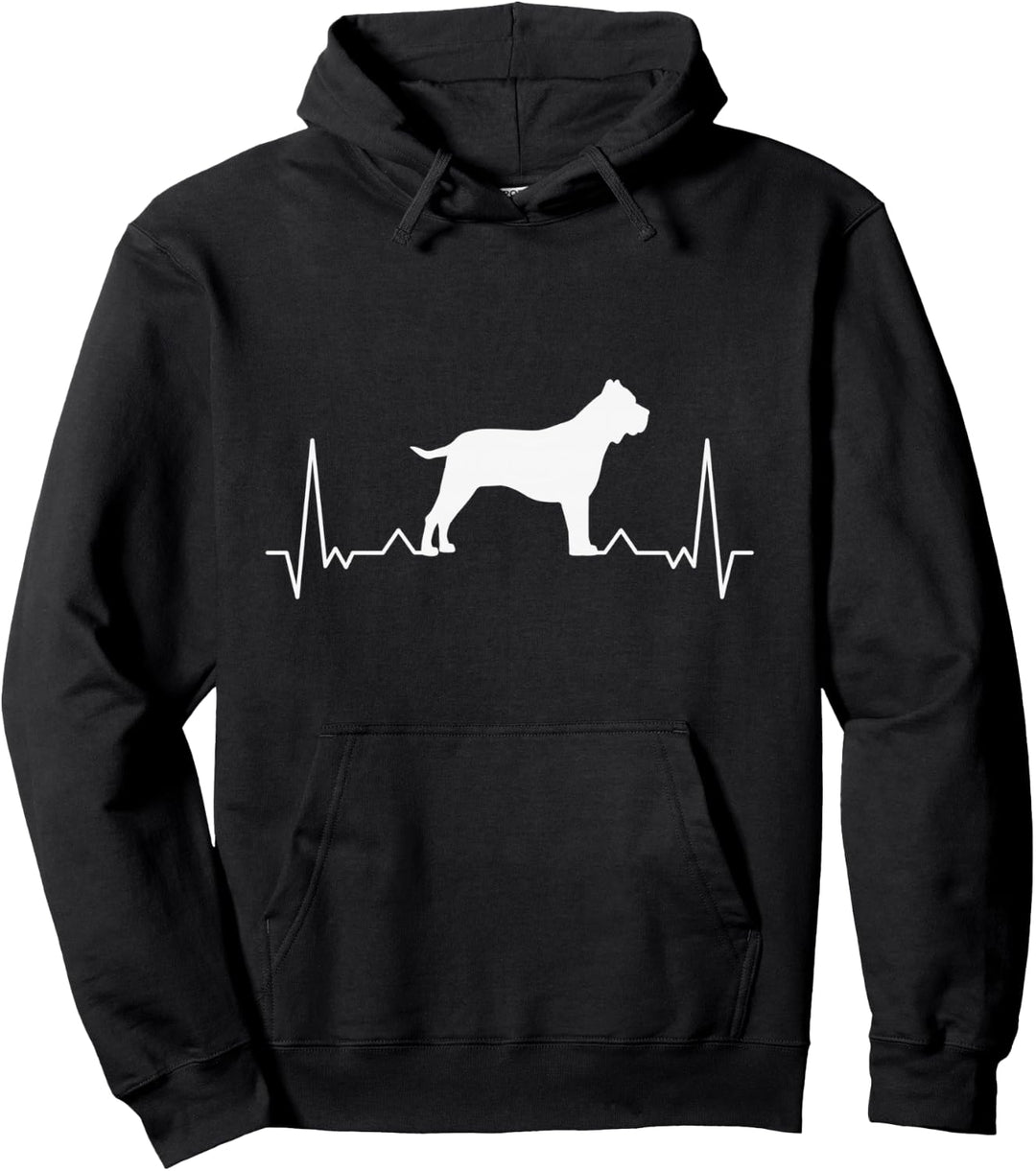 Presa Canario Herzschlag Dogo Canario Schutzhund Pullover Hoodie